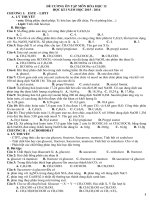 ĐỀ CƯƠNG ôn tập môn HÓA HỌC 12 1516