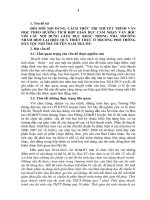 Đổi Mới Nội Dung, Cách Thức Thi Thuyết Trình Văn Học Theo Hướng Tích Hợp Giáo Dục Cảm Nhận Văn Học Với Các Nội Dung Giáo Dục Khác Trong Nhà Trường