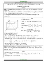 Mot so bai toan ve khoang cach va goc 