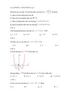 Đề Kiểm tra học kỳ 1, đề 2 giải tích 12