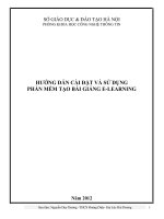 Hướng Dẫn Cài Đặt Và Sử Dụng Phần Mềm Tạo Bài Giảng E-Learning