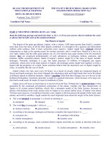 Bộ đề thi thử THPT Quốc gia năm 2017môn Tiếng Anh  Số 1