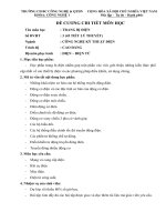 Đề cương chi tiết môn học Trang bị điện (Trường cao đẳng bán công công nghệ và quản trị doanh nghiệp)