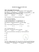 Đề toán lớp 9   học kì 2   có đáp án (4) 