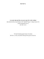 Tài Liệu Bồi Dưỡng Ngạch Chuyên Viên Chính