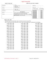 Đề thi thử học kỳ i môn địa lí lớp 12 năm học 2016 2017 