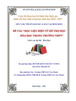 học liệu điện tử hổ trợ học hóa THPT 