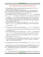 Bai tap ve toa do trong khong gian 