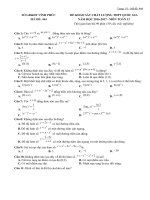 ĐỀ KHẢO SÁT CHẤT LƯỢNG THPT QUỐC GIA