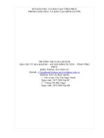 BÀI dự THI vận DỤNG KIẾN THỨC LIÊN môn để GIẢI QUYẾT các TÌNH HUỐNG THỰC TIỄN DÀNH CHO học SINH THCS 