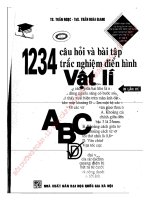 1234 CÂU HỎI VÀ BÀI TẬP TRẮC NGHIỆM ĐIỂN HÌNH VẬT LÍ , TÁC GIẢ TRẦN NGỌC  TRẦN HOÀI GIANG