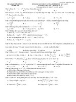 ĐỀ KHẢO SÁT CHẤT LƯỢNG THPT QUỐC GIA