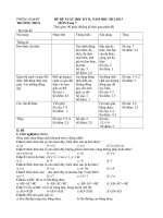 Đề thi học kì 2 toán lớp 7   có đáp án   đề số  (21) 