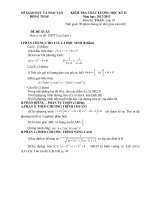Đề toán lớp 10   học kì 2 (3) 