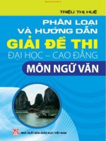Phân Loại Và Hướng Dẫn Giải Đề Thi ĐHCĐ Môn Ngữ Văn (NXB Giáo Dục)  Triệu Thị Huệ
