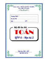 Bộ đề ôn tập Toán 6 học kì 2