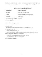 Đề cương chi tiết môn học Nhiệt kĩ thuật (Trường cao đẳng bán công công nghệ và quản trị doanh nghiệp)