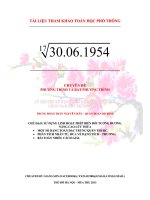 Trung đoàn TRẦN NGUYÊN HÃN (BIẾN ĐỔI TƯƠNG ĐƯƠNG 4 PHƯƠNG TRÌNH VÔ TỶ)