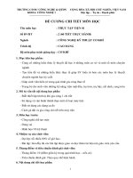 Đề cương chi tiết môn học Thực tập tiện 01 (Trường cao đẳng bán công công nghệ và quản trị doanh nghiệp)