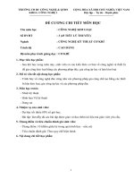 Đề cương chi tiết môn học Công nghệ kim loại (Trường cao đẳng bán công công nghệ và quản trị doanh nghiệp)