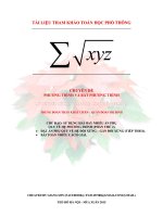 Trung đoàn TRẦN KHÁT CHÂN [ẨN PHỤ CĂN THỨC THPT PHẦN 9] -  ĐẶT ẨN PHỤ CĂN BẬC BA ĐƯA VỀ HỆ PHƯƠNG TRÌNH ĐỐI XỨNG LOẠI 2