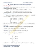 01  bài giảng số 1 dạng song tuyến tính, dạng toàn phương và các dạng bài tập 