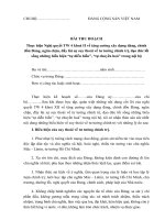 BÀI THU HOẠCH của ĐẢNG VIÊN