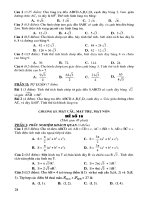 P7C10  mặt cầu, mặt trụ, mặt nón www toantuyensinh com 