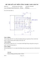 ĐỀ THI THAM KHẢO CADCAMCNC CUỐI KÌ 7
