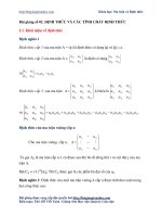 09  bài giảng số 2 định thức và các phương pháp tính định thức 