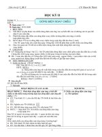 Giáo án vật lý 7 học kỳ II