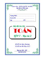 Bộ 100 đề ôn tập toán 7 học kì 2