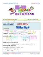 Chuyên đề giới hạn hàm số