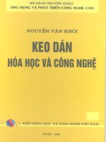 Keo dán hoá học và công nghệ