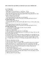 ĐỀ CƯƠNG ôn tập môn lý THUYẾT xác SUẤT THỐNG kê 