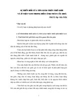 SỰ BIẾN đổi CỦA TÔN GIÁO TRÊN THẾ GIỚI VÀ VIỆT NAM TRONG BỐI CẢNH TOÀN CẦU HOÁ