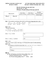 ĐỀ THI học SINH GIỎI máy TÍNH CASIO