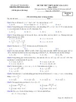 De thi thu THPTQG lan 1  hau loc 2 