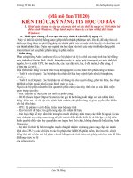 Mô Đun TH20 KIẾN THỨC, KỸ NĂNG TIN HỌC CƠ BẢN