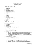 Đề Cương Môn Học Tin Học Cơ Sở A1