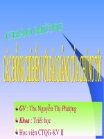 SLIDE BÀI GIẢNG TRIẾT HỌC  3 QUY LUAT