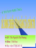 SLIDE BÀI GIẢNG TRIẾT HỌC  2 NGUYEN LY