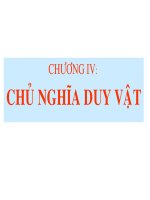 SLIDE BÀI GIẢNG TRIẾT HỌC  vật chất