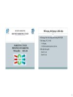 Hướng dẫn tự học môn marketing căn bản đại học kinh tế quốc dân
