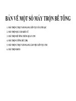 Bản vẽ autocad một số trạm trộn bê tông (quả táo, 2 trục, thùng quay, cưỡng bức, roto)