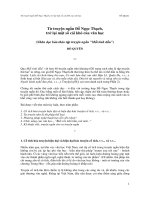 Từ truyện ngắn Đỗ Ngọc Thạch, trở lại một số cái khó của văn học