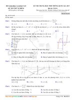 Giải chi tiết đề minh họa lần 2 THPT QG môn toán