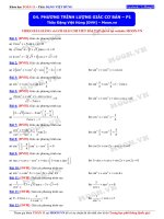 phương trình lượng giác cơ bản 