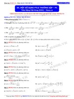 các phương trình lượng giác thường gặp