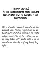 Ứng dụng phương pháp dạy học theo mô hình trường học mới Việt Nam (VNEN) vào chương trình và sách giáo khoa hiện nay